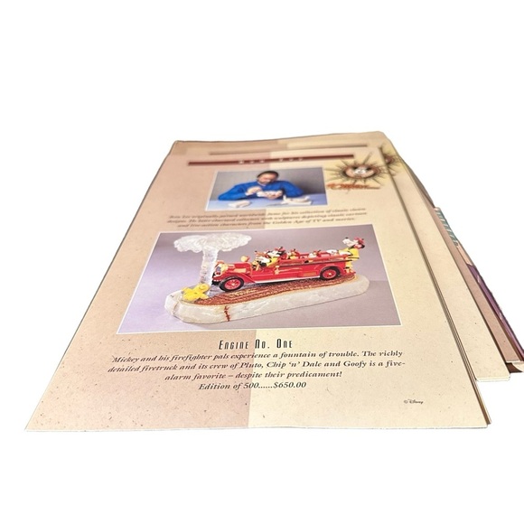 Vtg 1995 Disney 40 Years of Adventure Limited Edition Catalog Folder Inserts - Picture 7 of 16